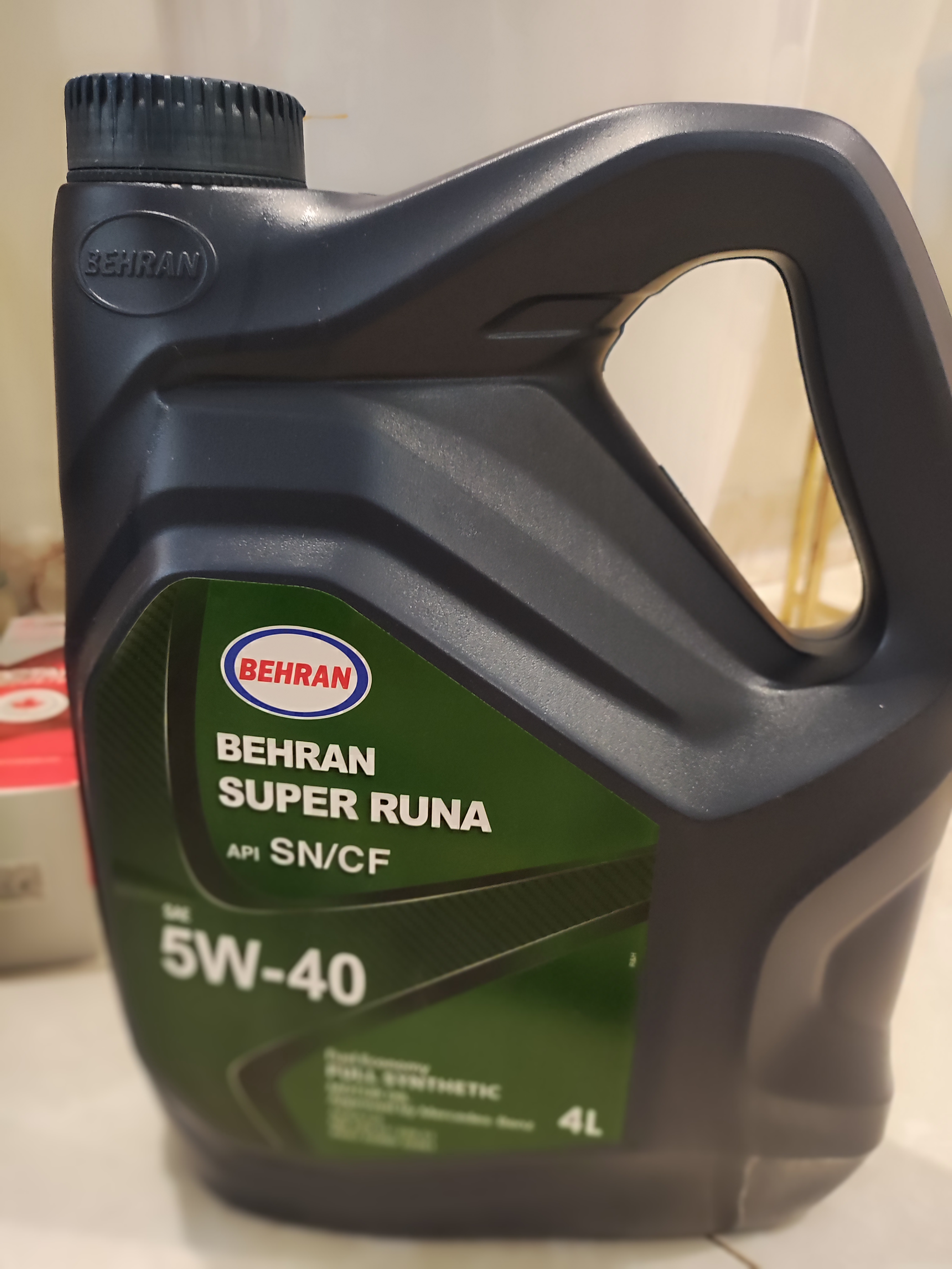 روغن موتور بهران سوپر رانا  5/40  .. SN تمام سنستیک ۴ لیتری